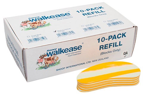 Ersatz-Klauenblock Walkease, M, gelb, 10er-Pack