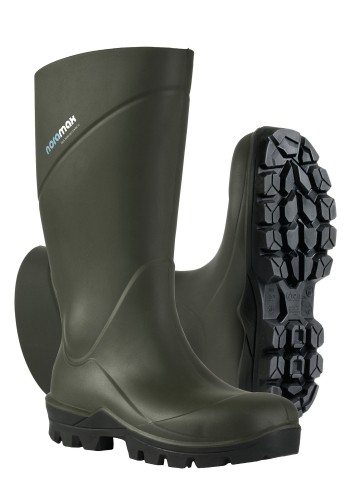 NORAMAX Safety S5 PU-Sicherheitsstiefel mit Stahlkappe und Stahlzwischensohle, olivgrn