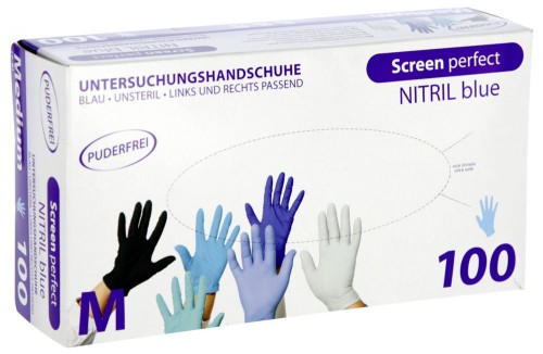 Nitril Einmalhandschuhe ScreenPerfect, 4mil, 240mm | 100 Stck