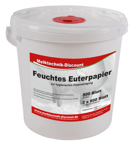 Eimer feuchte Eutertcher, 20x20cm, 800 Blatt